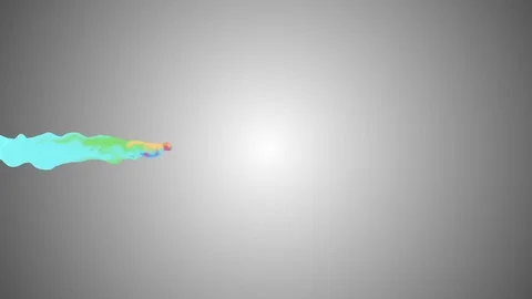 Rainbow colorful paint flow drops moving abstract painting animation background Stock Footage 101835370