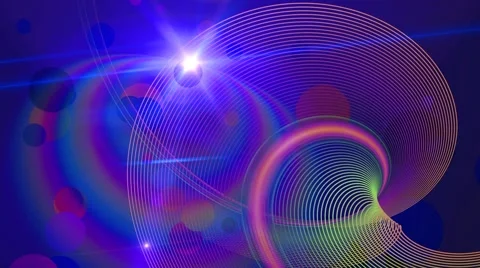 Rainbow colorful party abstract vector particle motion purple background Stock Footage 44789648