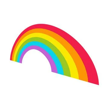 Rainbow. Colorful rainbow icon. Stock Illustration