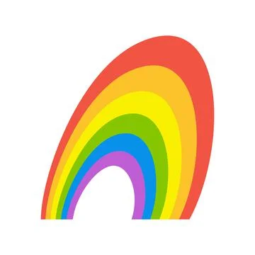 Rainbow. Colorful rainbow icon. Stock Illustration