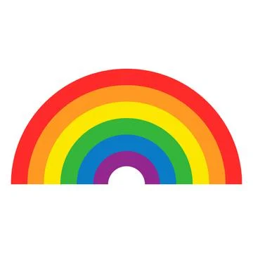 Rainbow. Colorful rainbow icon. Stock Illustration