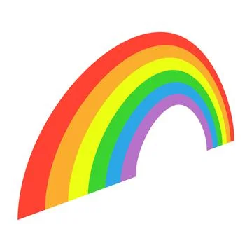 Rainbow. Colorful rainbow icon. Stock Illustration