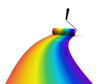 Rainbow coloring イラスト素材