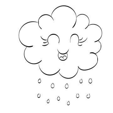 Rainbow coloring page design for print Stock Illustration