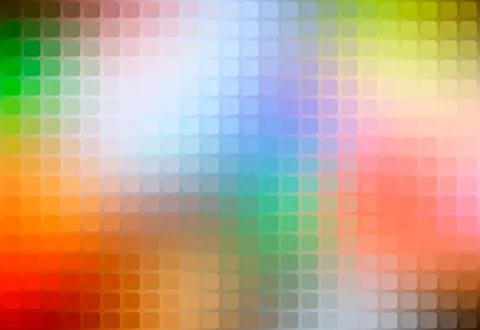 Rainbow colors abstract rounded mosaic background Stock Illustration