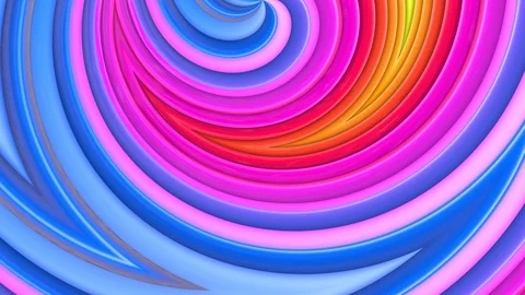 Rainbow colors abstract stripes, background in 4k with bright shiny paint Stock Footage 111085027