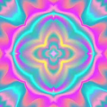 Rainbow colors abstract vector background. Holographic effect seamless pattern Stock Illustration