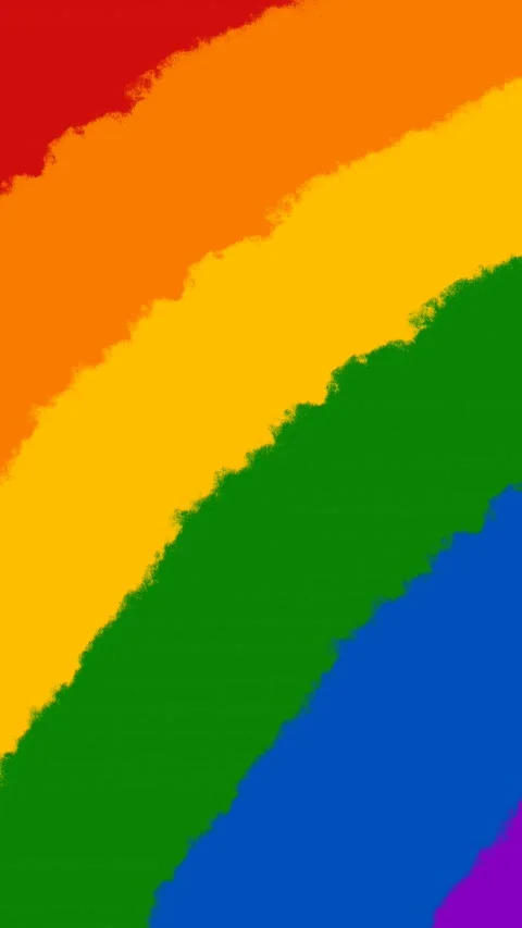 Rainbow colors diagonal brush stroke wipe transition with alpha channel. 스톡 동영상 336602995