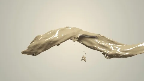 Rainbow colors, fluid simulation. spilled paint. Stock-Footage 125904415