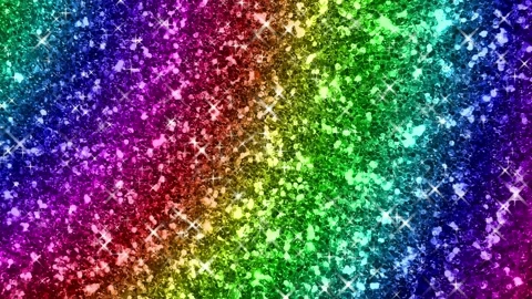 Rainbow colors glitter sparkling multicolor background Stock Footage 131032921