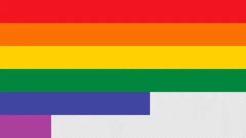 Rainbow colors horizontal stripes wipe transition with alpha channel. Stock Footage 334652803