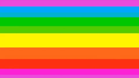 Rainbow colors moving vertically ,  cycling looped 3d animation Stock Footage 114732954