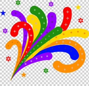 Rainbow colors pride wave Stock Illustration
