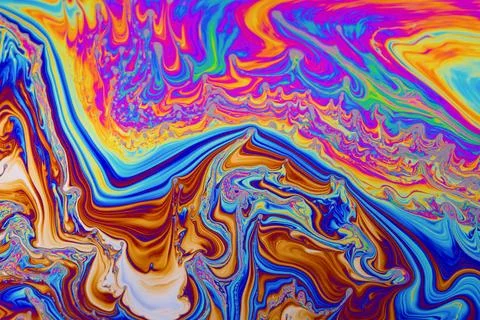 Rainbow colors. Psychedelic multi colored patterns background. Photo macro .. イラスト素材