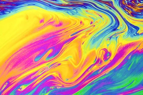 Rainbow colors. Psychedelic multi colored patterns background. Photo macro .. 写真素材