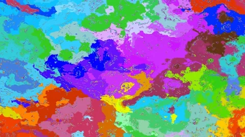 Rainbow colors surface abstract movements, multicolored marble Stock Footage 125496095