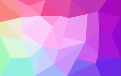 Rainbow colors triangular vector pattern Stock Illustration