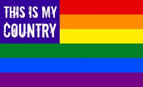 Rainbow colors vector image pride US abstract flag Stock Illustration