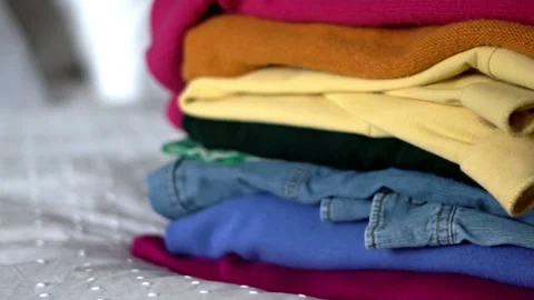 Rainbow colour clothes Stock Footage 150278283