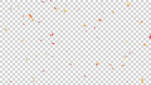 Rainbow Confetti PNG Particle Transparent Background. Illustrazione stock
