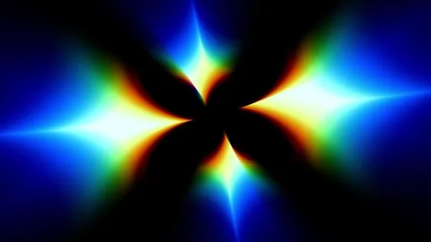 Rainbow Crossing Light Beams Stock Footage 340297328