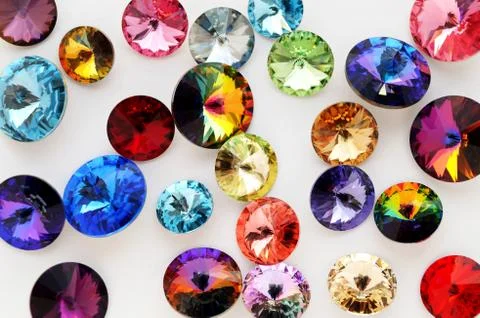     Rainbow crystals assortment  Stock Photos