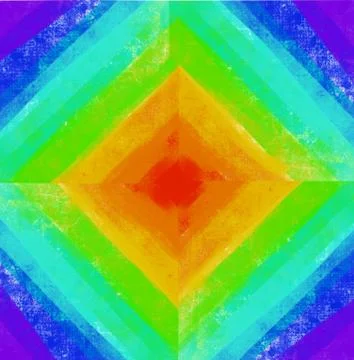 Rainbow in a cube for decoration and mood Stock-Illustration