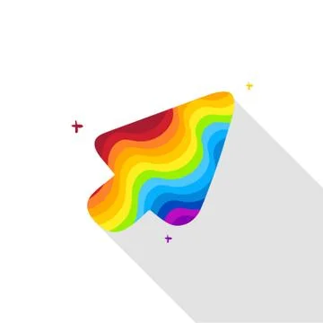 Rainbow cursor Stock Illustration