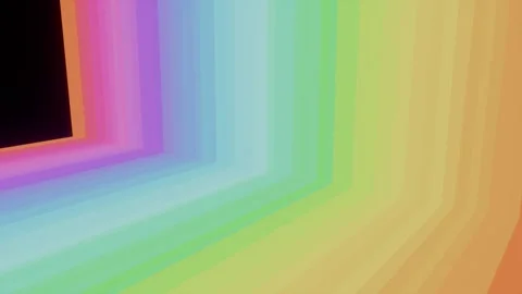 Rainbow curve stripes abstract bg able to loop endless 스톡 동영상 335303996