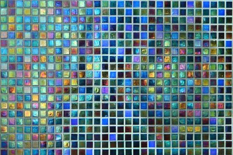 Rainbow decorative background mosaic Stock Photos