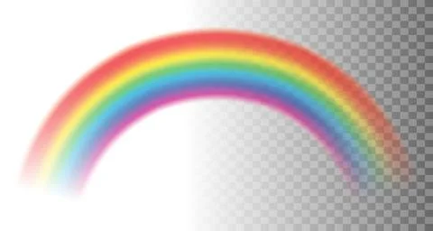 Rainbow design element with transparency Illustrazione stock