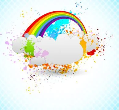 Rainbow design Illustrazione stock