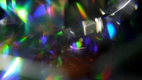 Rainbow Diamond Fractile Close up Texture Video stock 107991950