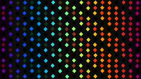 Rainbow Diamond Tile Pattern Motion Graphic Stock Footage 334764423