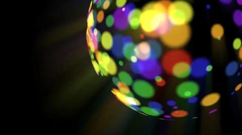 Rainbow disco ball Stock Footage 24753335