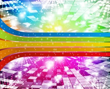 Rainbow-Disco Stock Illustration