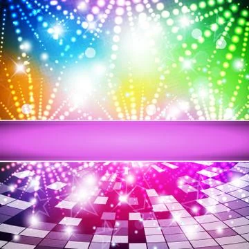 Rainbow-Disco Illustrazione stock