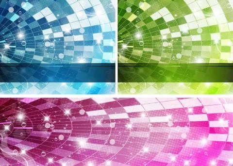 Rainbow-Disco-Set Illustrazione stock