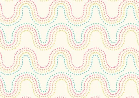 Rainbow dots. Doodle abstract vector illustration Stock Illustration