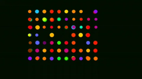Rainbow dots forward Stock Footage 821293