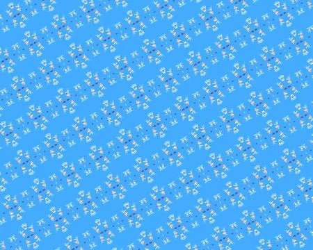 Rainbow dreamy candy minimalist layered facade-inspired motif repeat tile i.. Stock Illustration