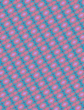 Rainbow dreamy lavender: repeatable decorative tile pattern in periwinkle, soft イラスト素材