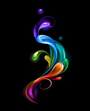 Rainbow drops Stock Illustration