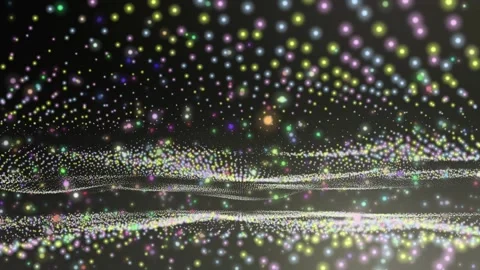 Rainbow dust waves Stock Footage 219746216