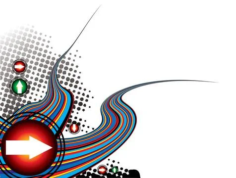 Rainbow effect modern Abstract illustration with a rainbow effect and plen... Foto stock