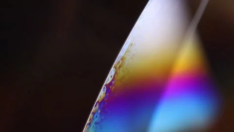 Rainbow effects on black background, waves motion Stock Footage 304293114