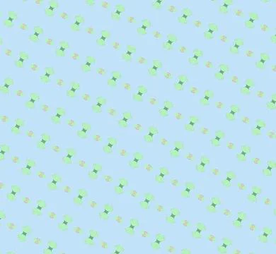 Rainbow ethereal light minimalist botanical contour pattern repeat tile in .. Stock Illustration