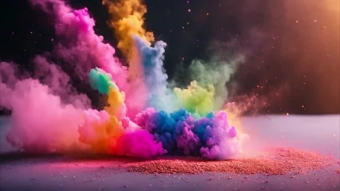 Rainbow Explosion of Color 動画素材 284572684