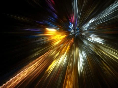 Rainbow explosion Stock Illustration