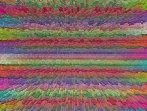 Rainbow extrusion pattern abstract background Stock Illustration